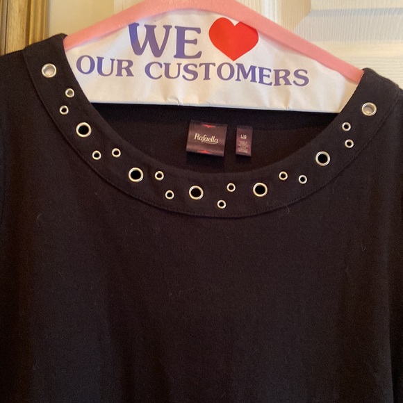 RAFAELA t-shirt knit MIDI Dress with embellished neckline. - Picture 3 of 4